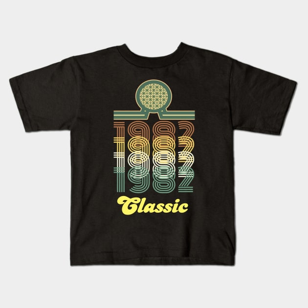 1982 Classic Epcot Kids T-Shirt by Bt519